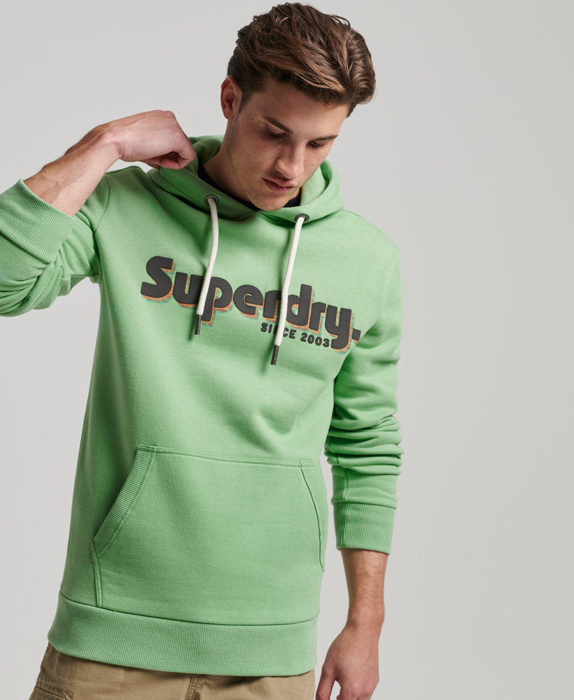 Худи мужское Superdry M2013139A зеленое XL 8910₽