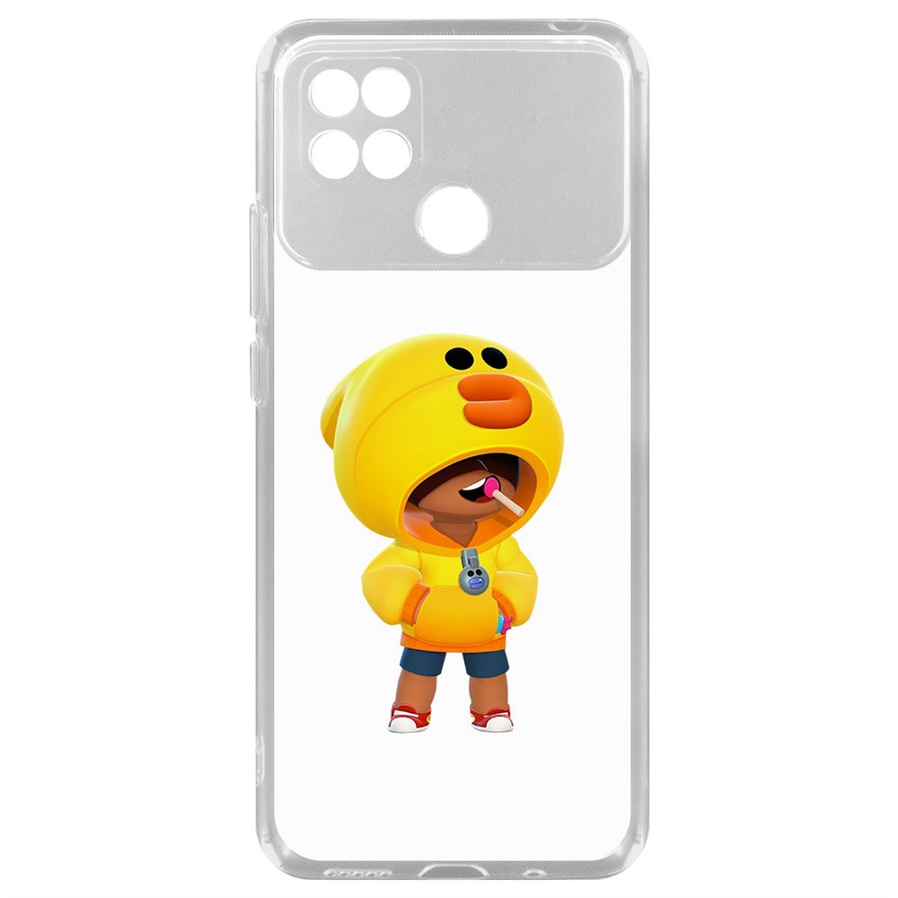 

Чехол-накладка Brawl Stars-Леон Салли для Xiaomi Poco C40, Прозрачный