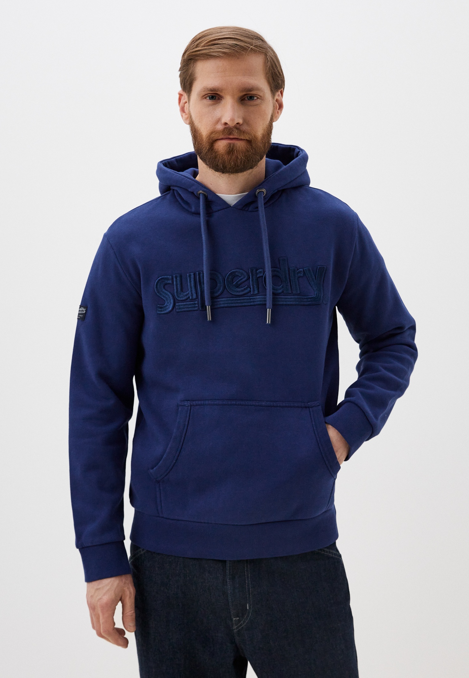 Худи мужское Superdry M2013137A синее 3XL