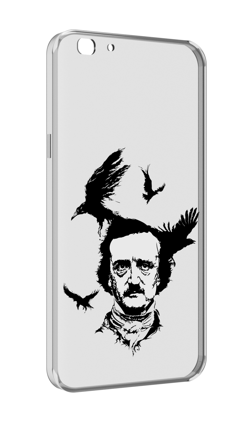 

Чехол MyPads Эдгар Аллан черно белый для Oppo A77/F3 (2017 год), Прозрачный, Tocco