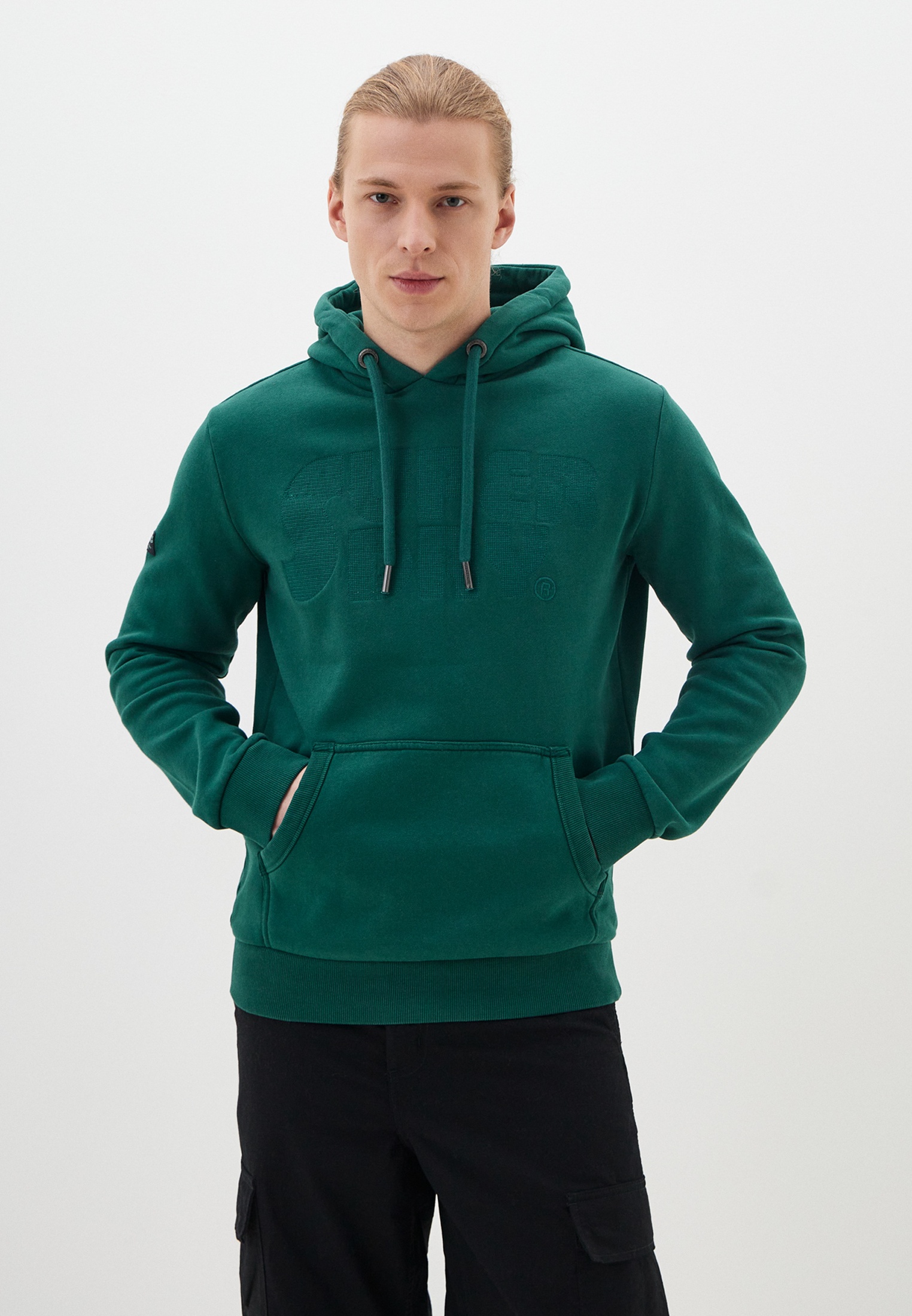 Худи мужское Superdry M2013137A2 зеленое 2XL