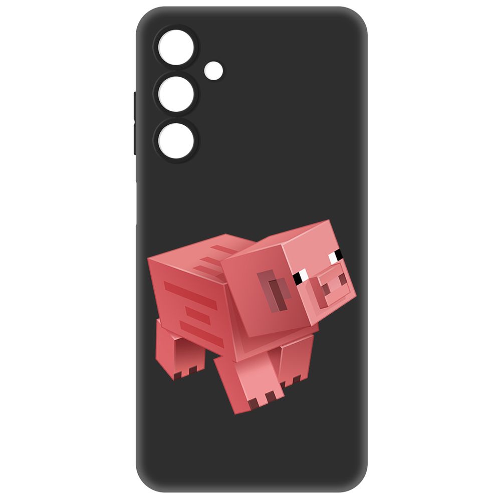 

Чехол-накладка Krutoff Soft Case Minecraft-Свинка для Samsung Galaxy A25 5G (A256) черный