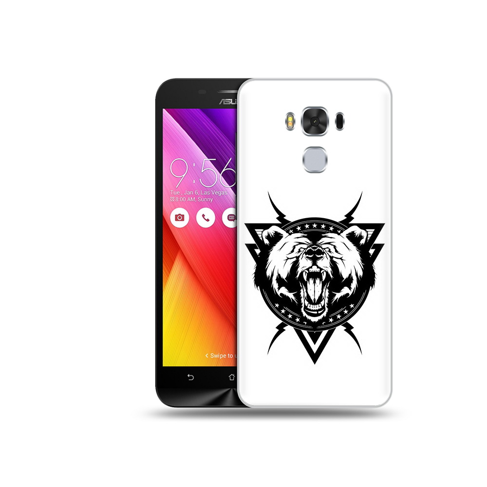 

Чехол MyPads Tocco для Asus ZenFone 3 медведь в треугольнике (PT49951.654.464), Прозрачный, Tocco