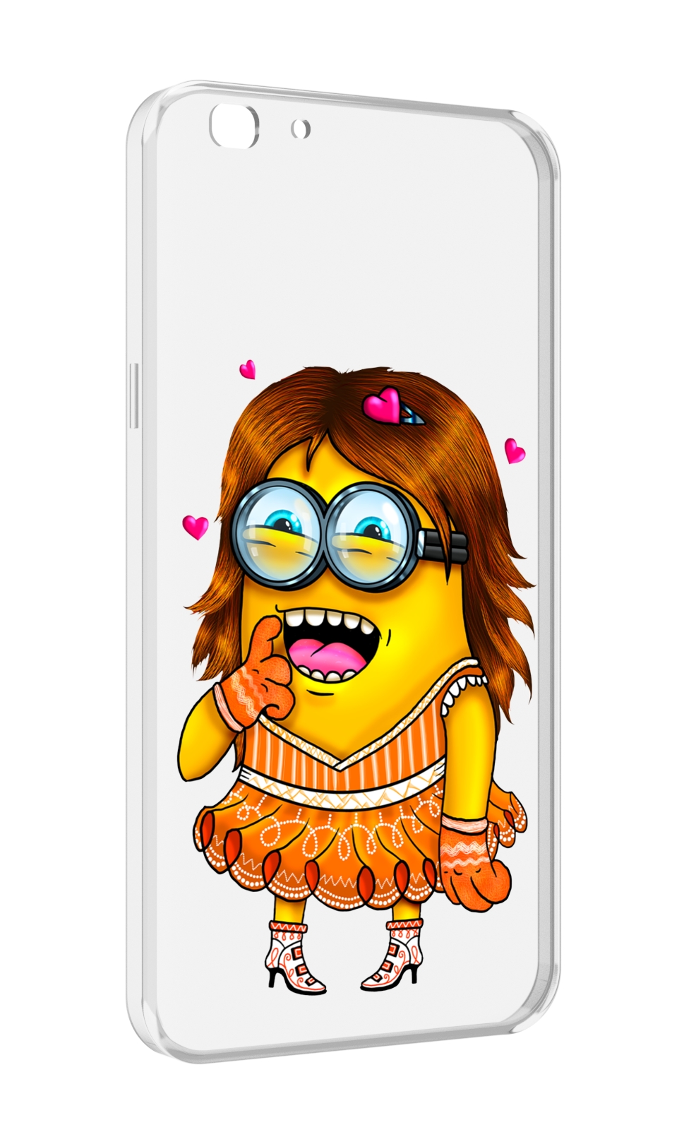 

Чехол MyPads Миньон девочка для Oppo A77/F3 (2017 год), Прозрачный, Tocco