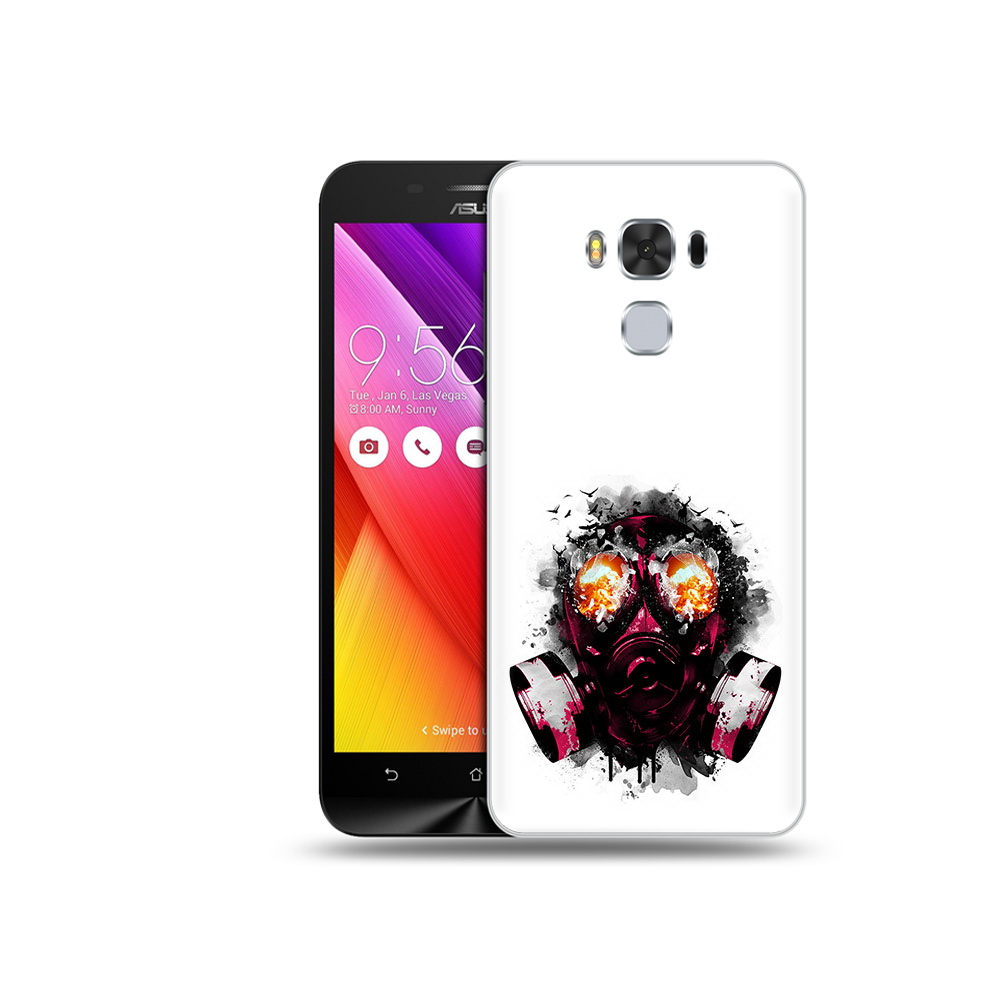 

Чехол MyPads Tocco для Asus ZenFone 3 красный противогаз (PT49951.654.412), Прозрачный, Tocco