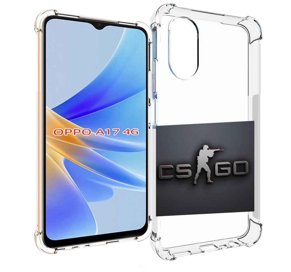 

Чехол MyPads CS go логотип мужской для OPPO A17, Прозрачный, Tocco