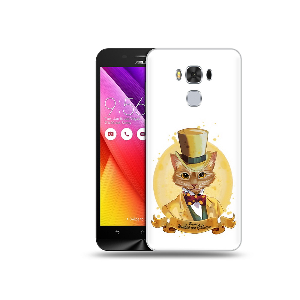 

Чехол MyPads Tocco для Asus ZenFone 3 кот юрист (PT49951.654.401), Прозрачный, Tocco