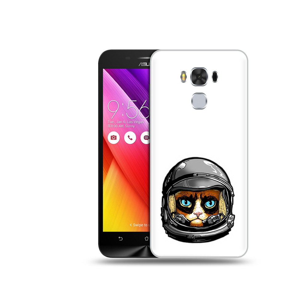 

Чехол MyPads Tocco для Asus ZenFone 3 кот космонавт (PT49951.654.400), Прозрачный, Tocco
