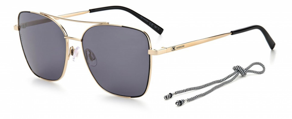 

Солнцезащитные очки женские M Missoni MMI 0037/S 2M2 IR BLK GOLD, MMI 0037/S 2M2 IR