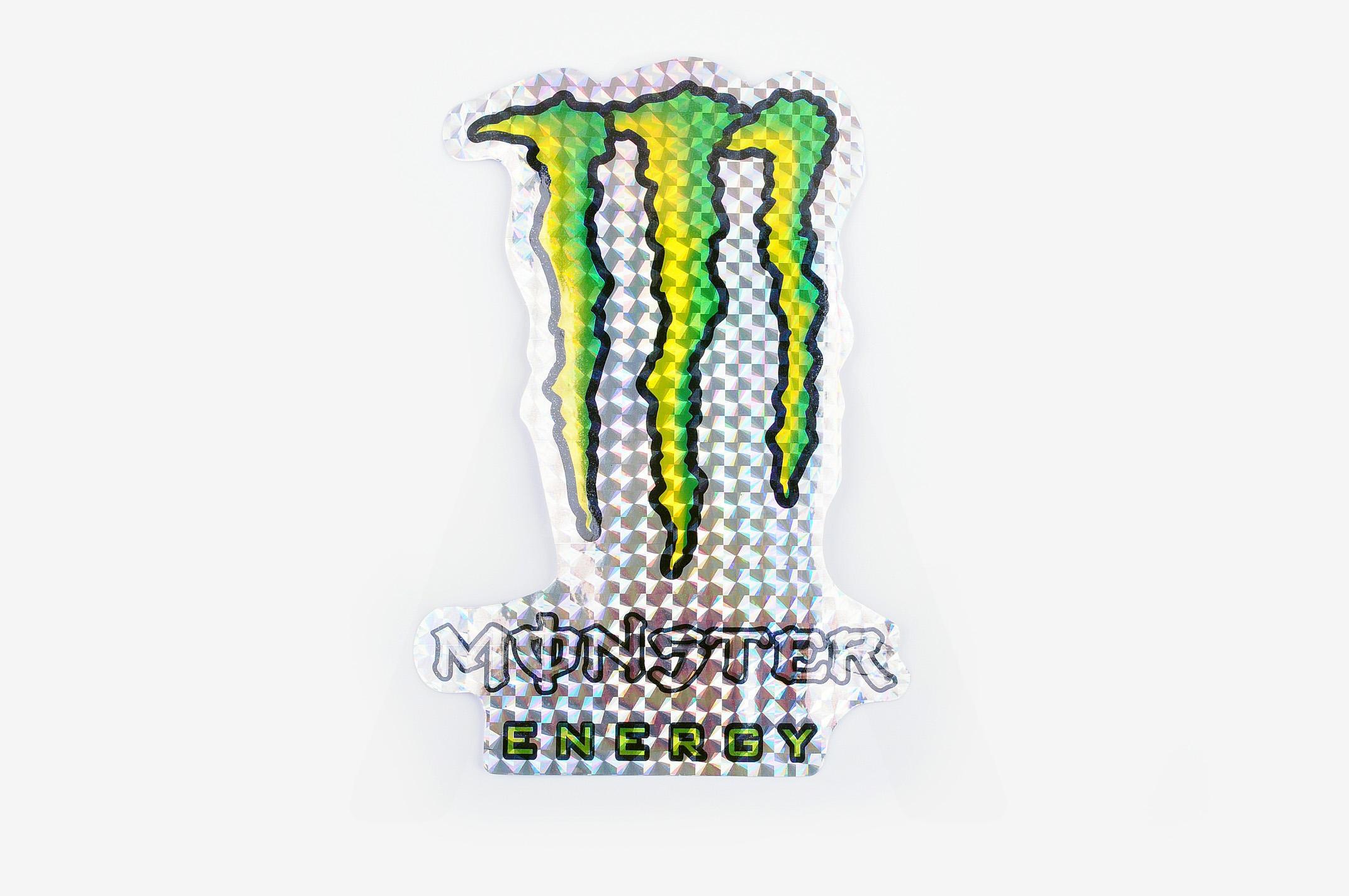 

Наклейка логотип MONSTER ENERGY (12x17см, голограмма) (#7312A)