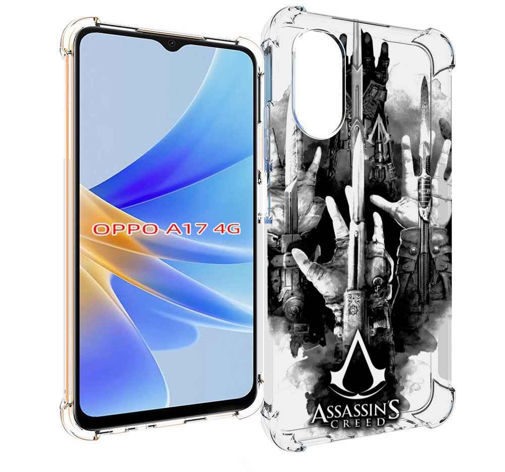 

Чехол MyPads Assassin's Creed скрытый клинок для OPPO A17, Прозрачный, Tocco