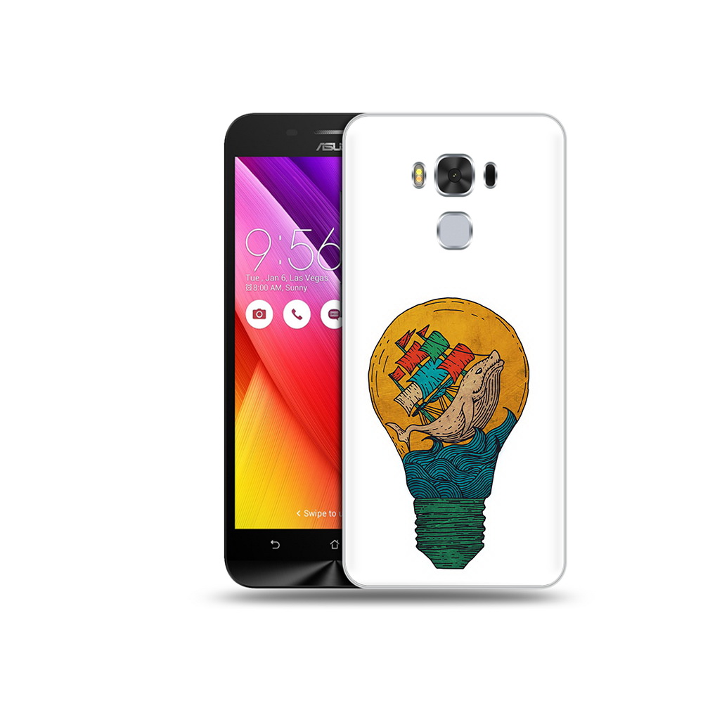 Чехол MyPads Tocco для Asus ZenFone 3 кит в лампочке с парусами (PT49951.654.387)