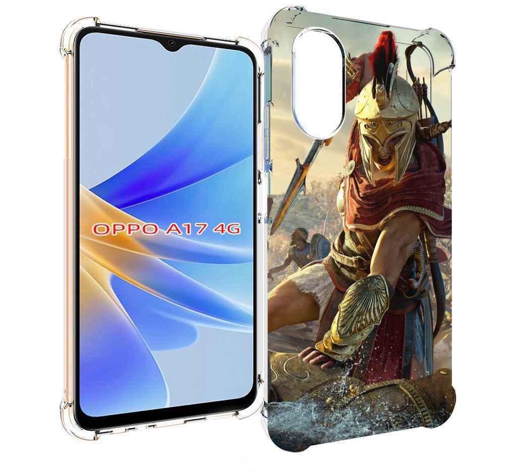 

Чехол MyPads Assassin's Creed Odyssey Kassandra мужской для OPPO A17, Прозрачный, Tocco