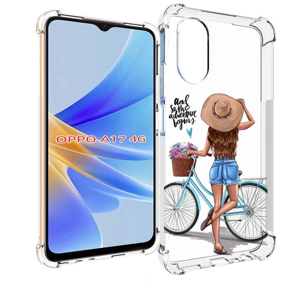 

Чехол MyPads Adventure женский для OPPO A17, Прозрачный, Tocco