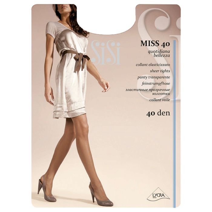 

Колготки женские Sisi MISS 40 черные 4 (L), Черный, MISS 40