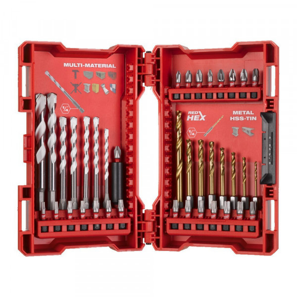 

Набор сверл Milwaukee 4932479854 Shockwave Red HEX, 4932479854