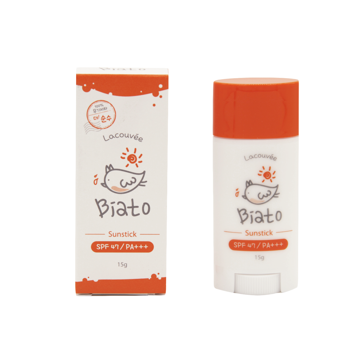 

Детское солнцезащитное средство в стике Lacouvee Biato Sunstick SPF 47/PA+++, 15 гр