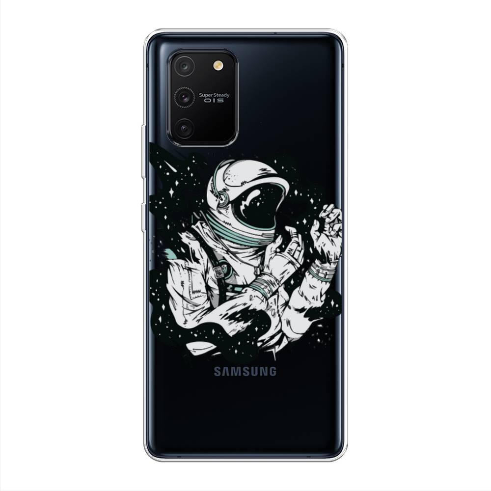 фото Силиконовый чехол "космонавт арт" на samsung galaxy a91 awog