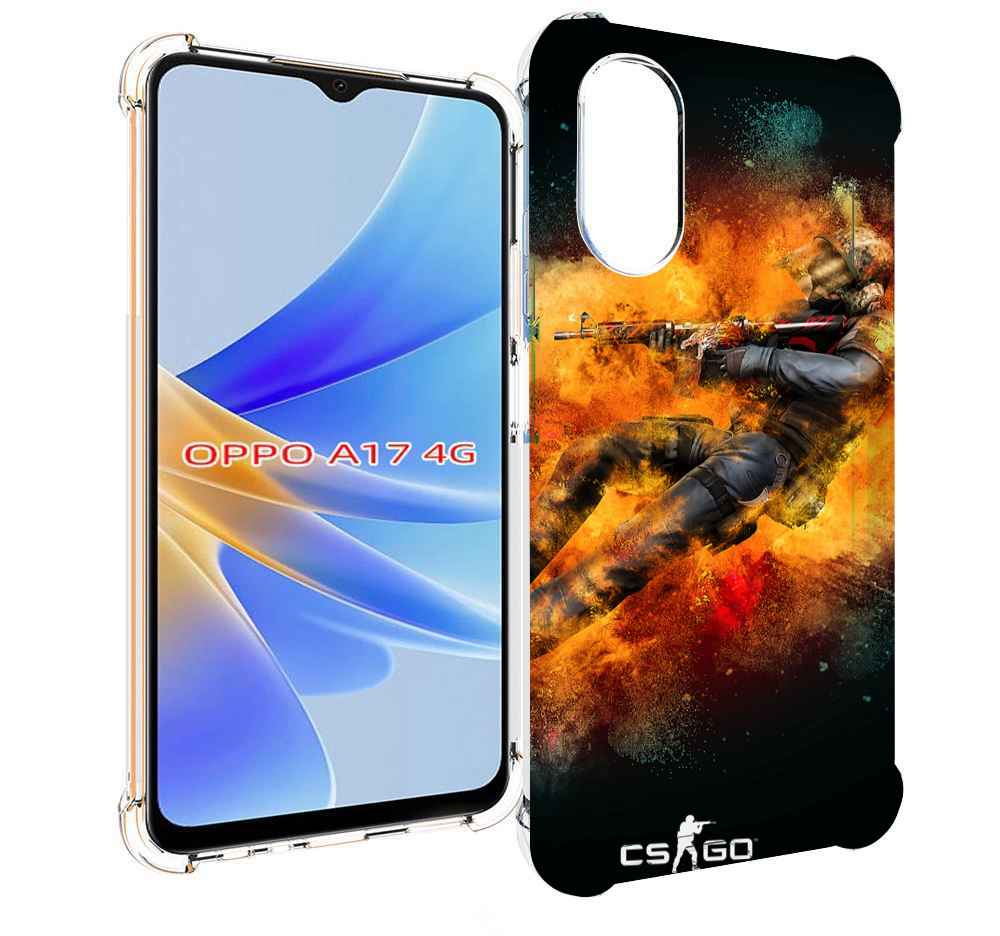 

Чехол MyPads CS-go Контр-террорист для OPPO A17, Прозрачный, Tocco