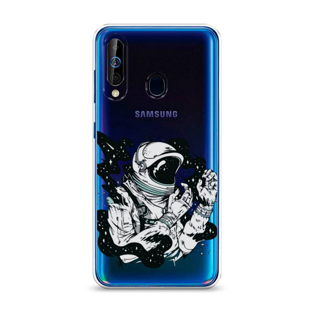 фото Силиконовый чехол "космонавт арт" на samsung galaxy a60 awog