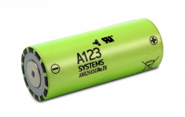 

Аккумулятор LiFePO4 A123 SYSTEMS ANR26650M1B 2500mAh