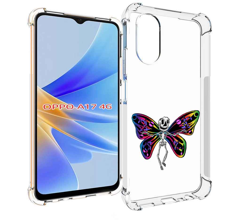 

Чехол MyPads эффект бабочки для OPPO A17, Прозрачный, Tocco
