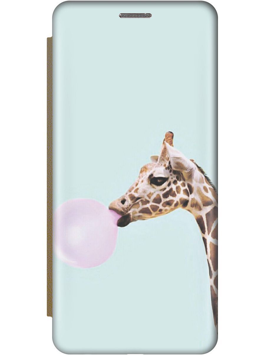 

Чехол-книжка на Tecno Spark 10C "Жирав и жвачка" золотистый, Голубой;коричневый, 159597