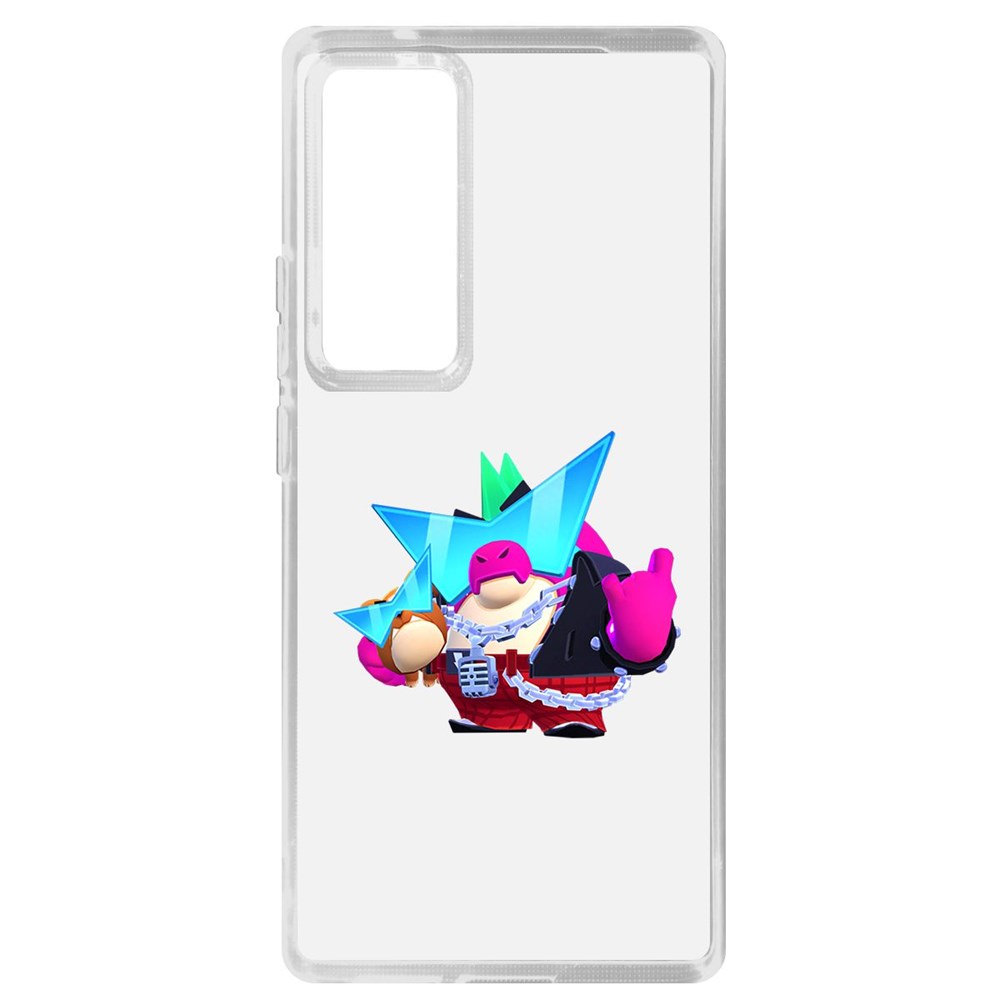 

Чехол-накладка Brawl Stars-Плохиш Базз для Vivo X60 Pro, Прозрачный