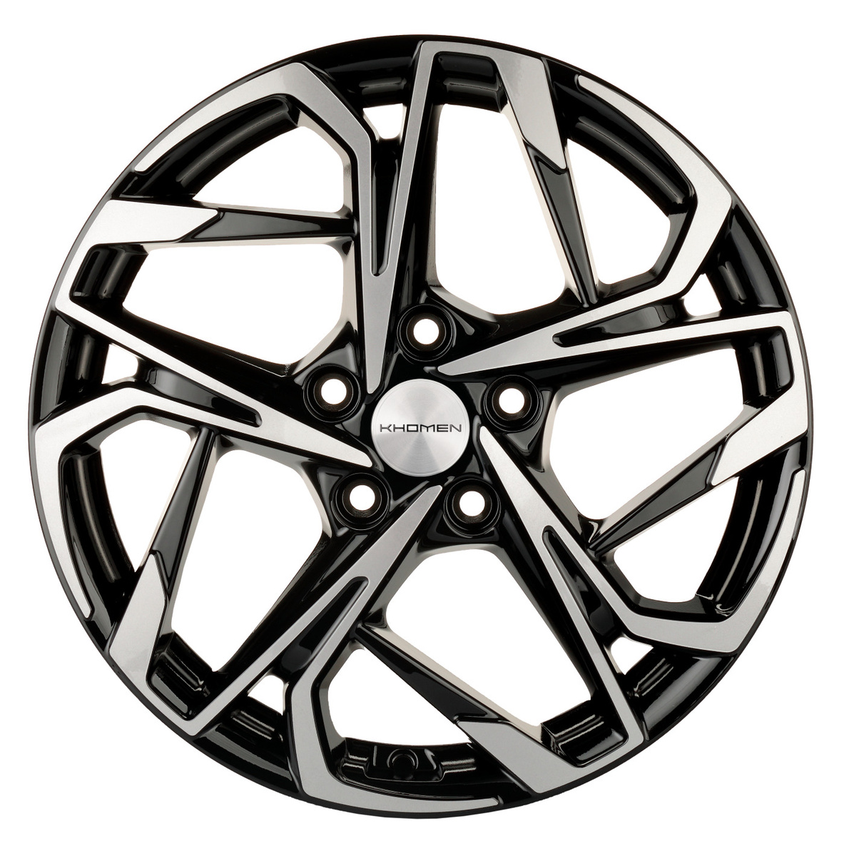 

Колесный диск Khomen Wheels KHW1716 (BF) 7xR17 ET40 5*114.3 D66.1, Черный