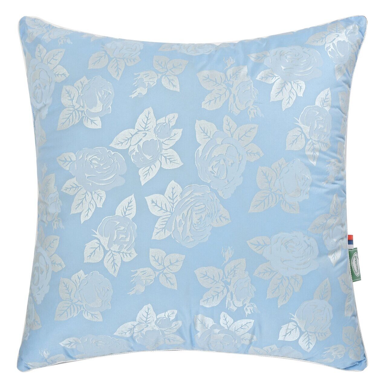 

Подушка Гарантия уюта Лебяжий пух 70х70 см, Голубой, Лебяжий пух