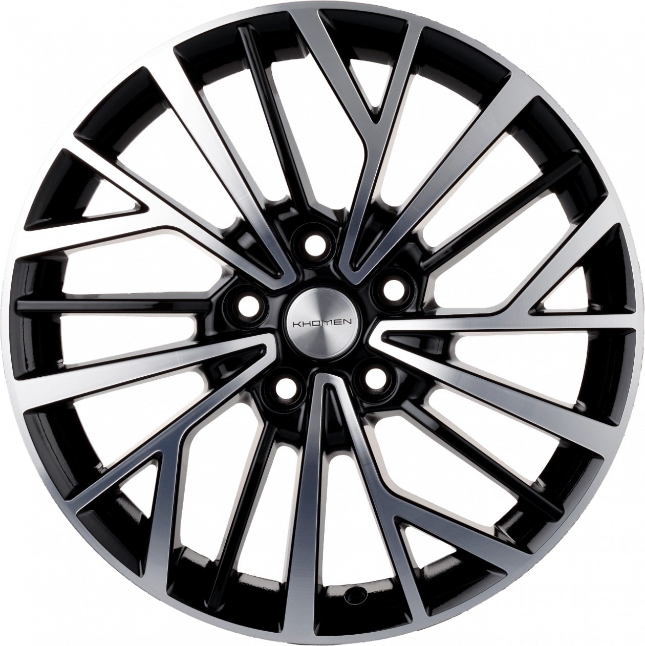 

Колесный диск Khomen Wheels KHW1717 (BF) 7xR17 ET50 5*114.3 D67.1, Черный