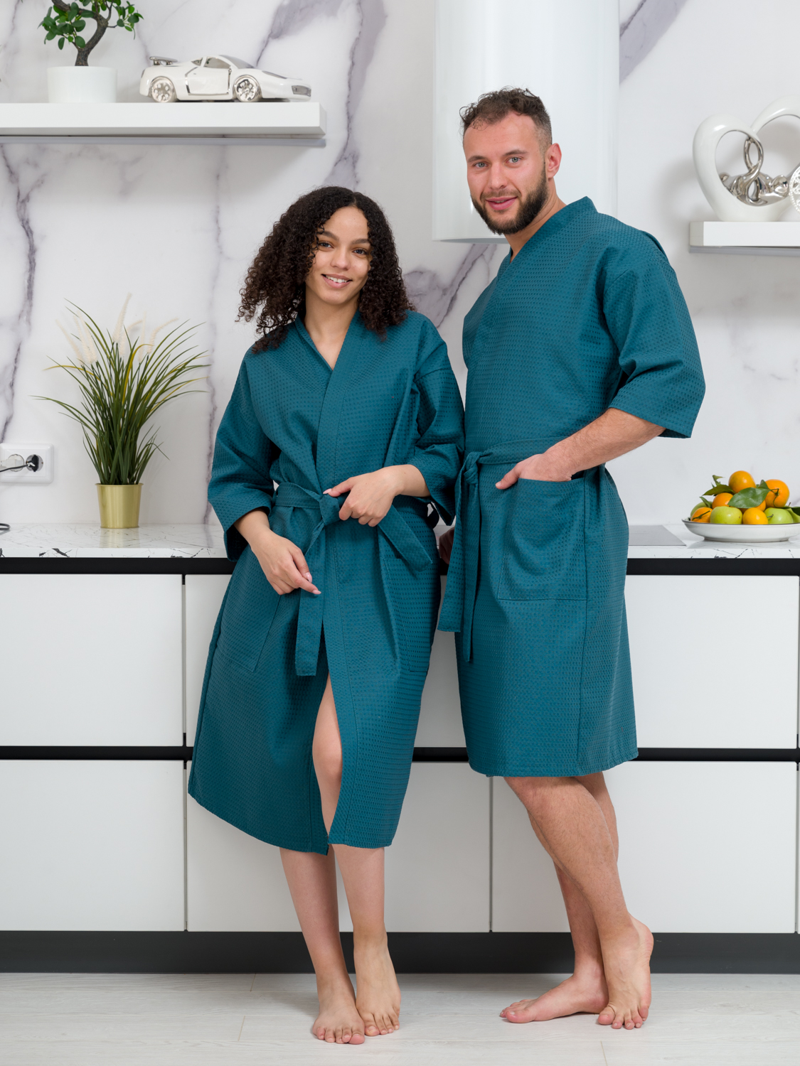 

Халат унисекс Bio-Textiles HVKМ зеленый 60-62 RU, HVKМ