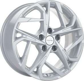 

Колесный диск Khomen Wheels KHW1716 (FS) 7xR17 ET45 5*114.3 D60.1, Серебристый