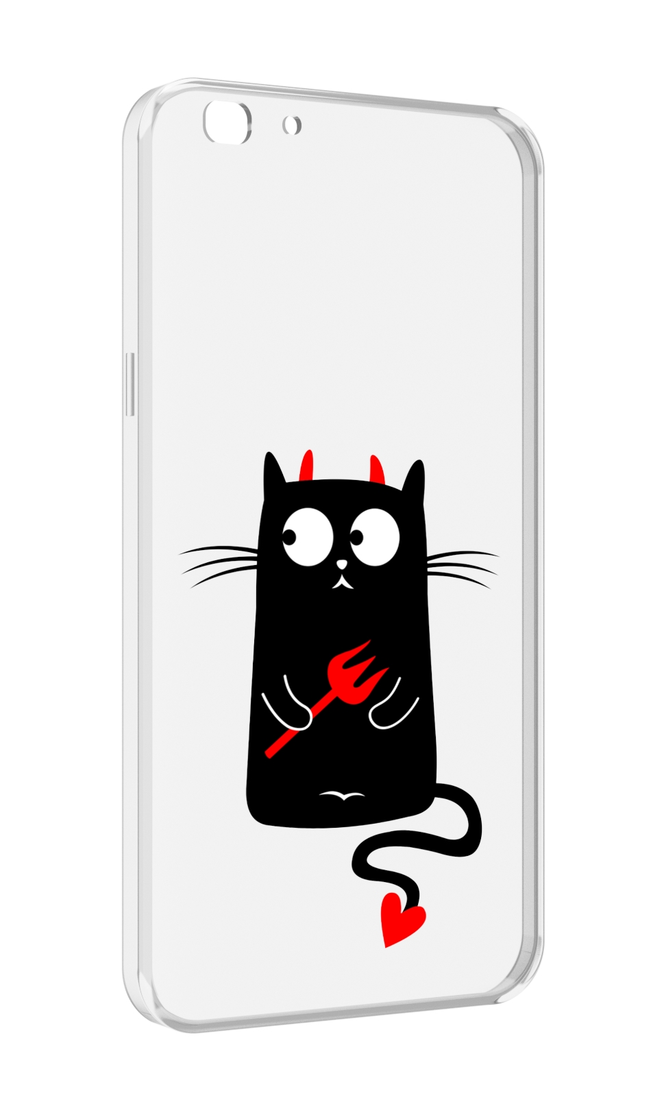 

Чехол MyPads Кот демон для Oppo A77/F3 (2017 год), Прозрачный, Tocco