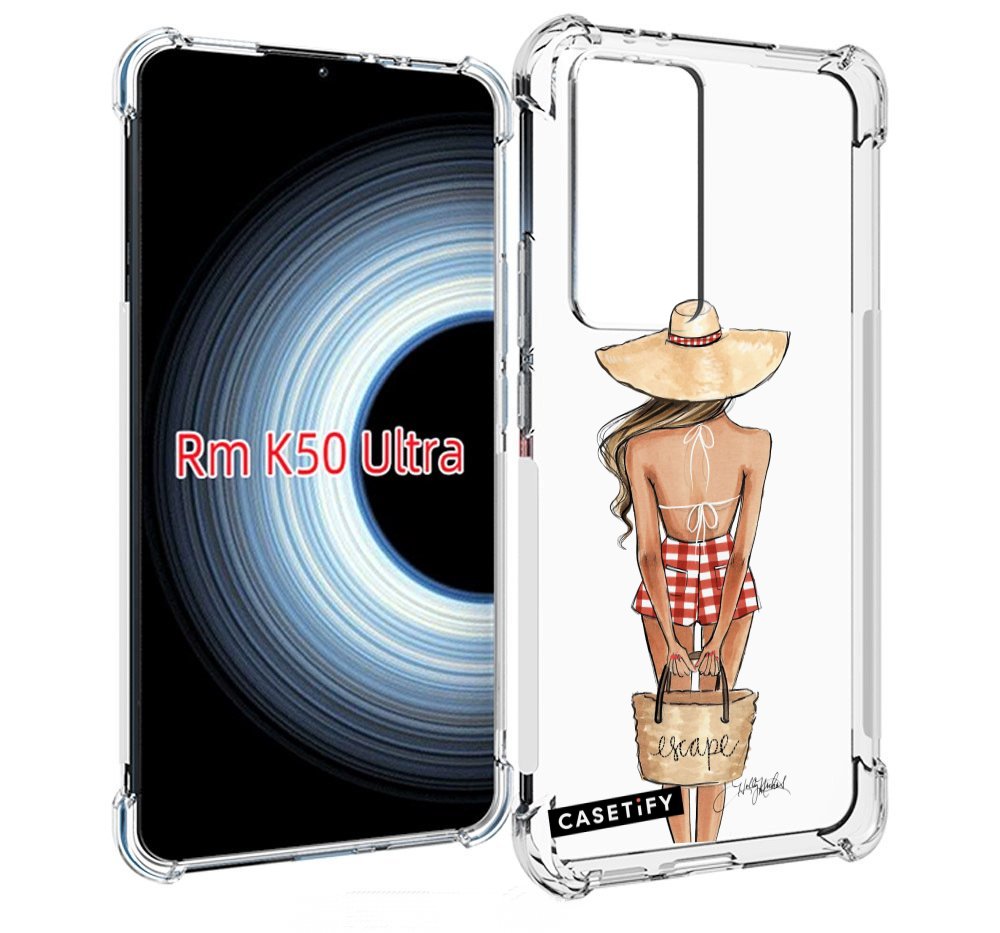 

Чехол MyPads CASETiFY женский для Xiaomi 12T / Redmi K50 Ultra, Прозрачный, Tocco