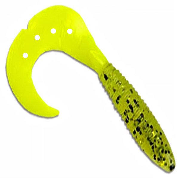 

MANNS Приманка силиконовая (мягкая) Твистер MANN'S LUCKY (MLT24083 / 2,4" / 83), Желтый