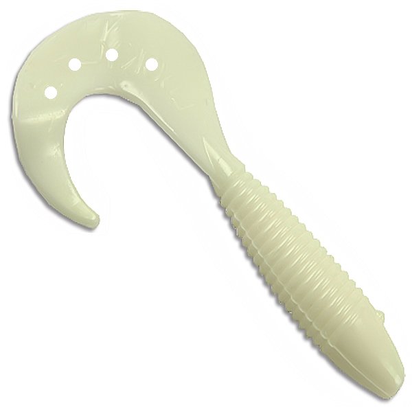 

MANNS Приманка силиконовая (мягкая) Твистер MANN'S LUCKY (MLT24001 / 2,4" / 01), Белый