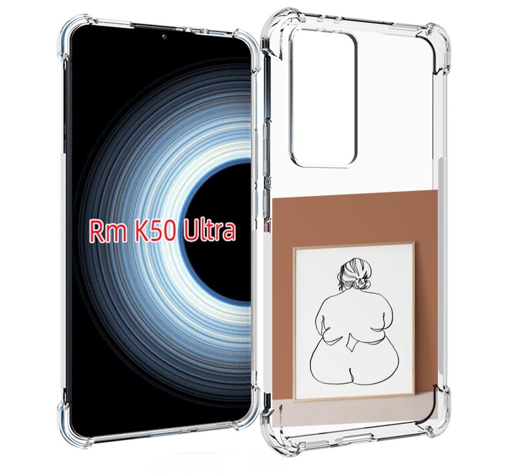 

Чехол MyPads Body Positive Female Figure Line Art женский для Xiaomi 12T / Redmi K50 Ultra, Прозрачный, Tocco