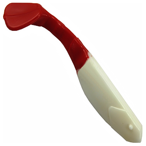 

MANNS Приманка силиконовая (мягкая) Виброхвост MANN'S FLIPPER (MF28014 / 2,8" / 14), Белый;красный