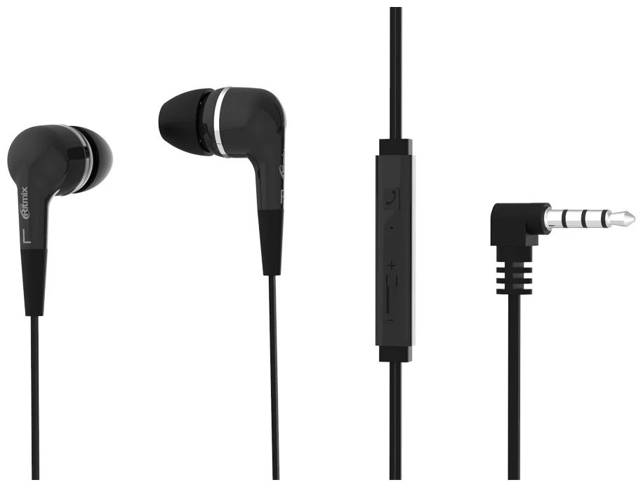 

Проводные наушники Ritmix RH-112M Black, RH-112M