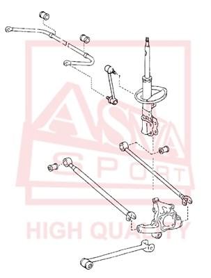 

Сайлентблок Продольной Тяги | Зад Прав/Лев | ASVA арт. 0101ACU15R