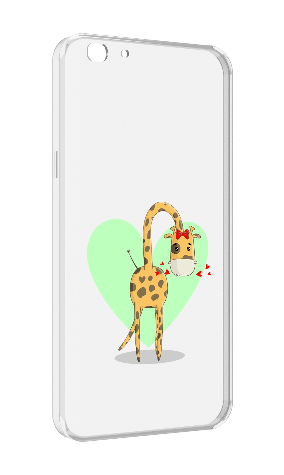 

Чехол MyPads Влюбленный жираф 14 февраля для Oppo A77/F3 (2017 год), Прозрачный, Tocco