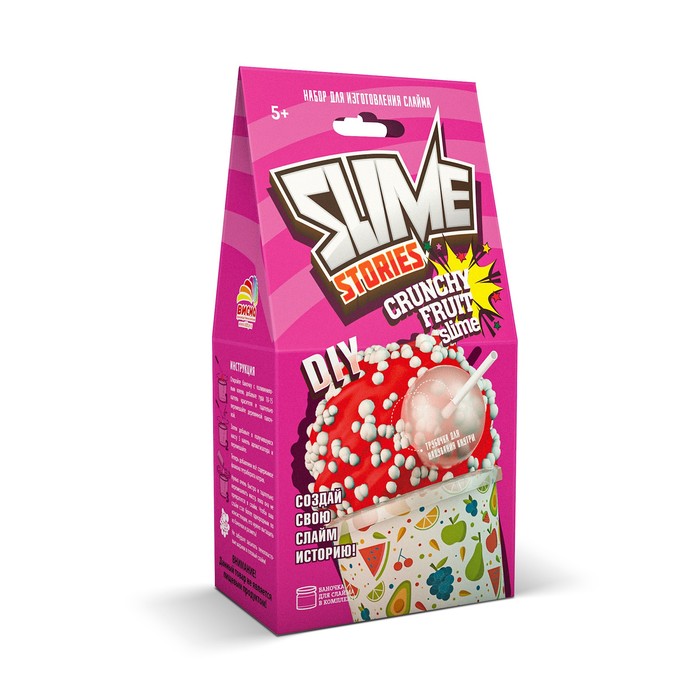 

Набор для опытов и экспериментов «Slime Stories. Crunchy fruit» серия «Юный химик»