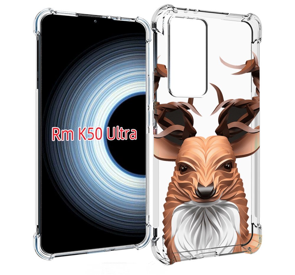 

Чехол MyPads 3D-олень для Xiaomi 12T / Redmi K50 Ultra, Прозрачный, Tocco