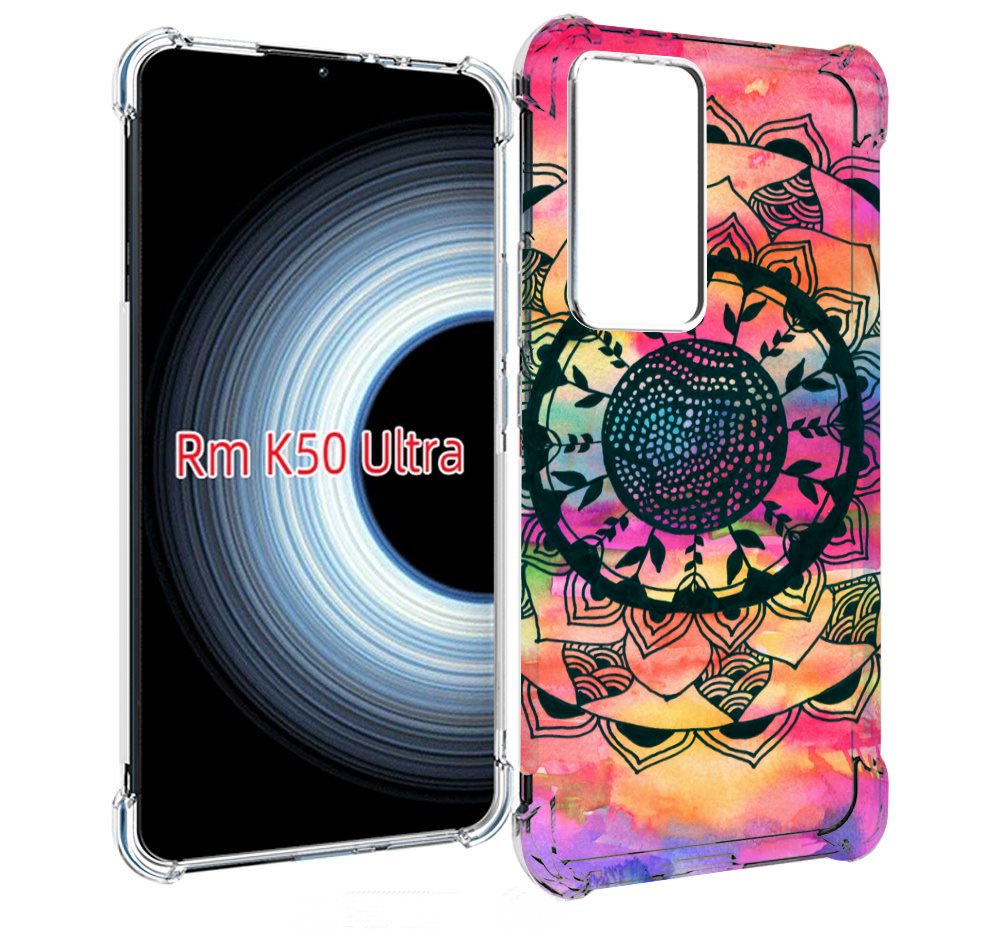 

Чехол MyPads яркая абстракция круглый цветок для Xiaomi 12T / Redmi K50 Ultra, Прозрачный, Tocco