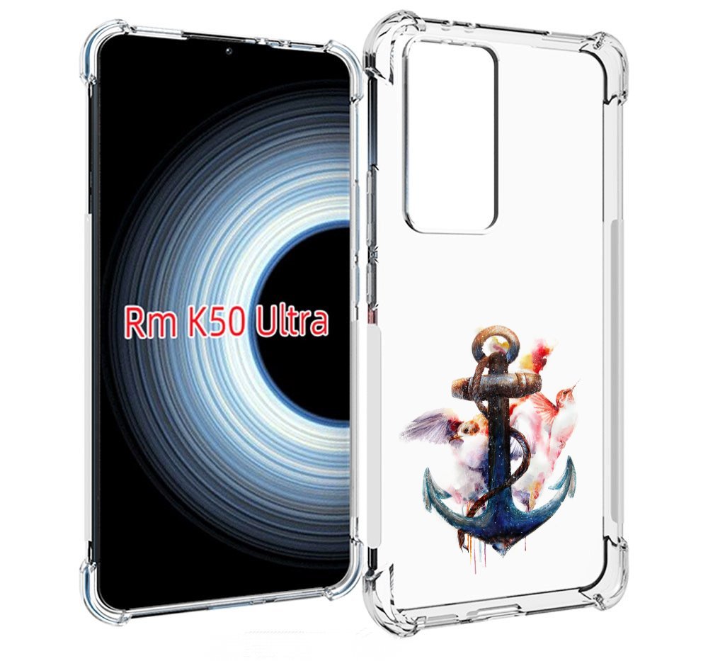 

Чехол MyPads якорь с птицами для Xiaomi 12T / Redmi K50 Ultra, Прозрачный, Tocco