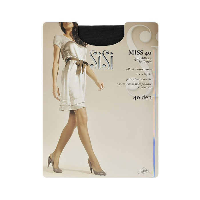 

Колготки женские Sisi MISS 40 черные 3 (M), Черный, MISS 40