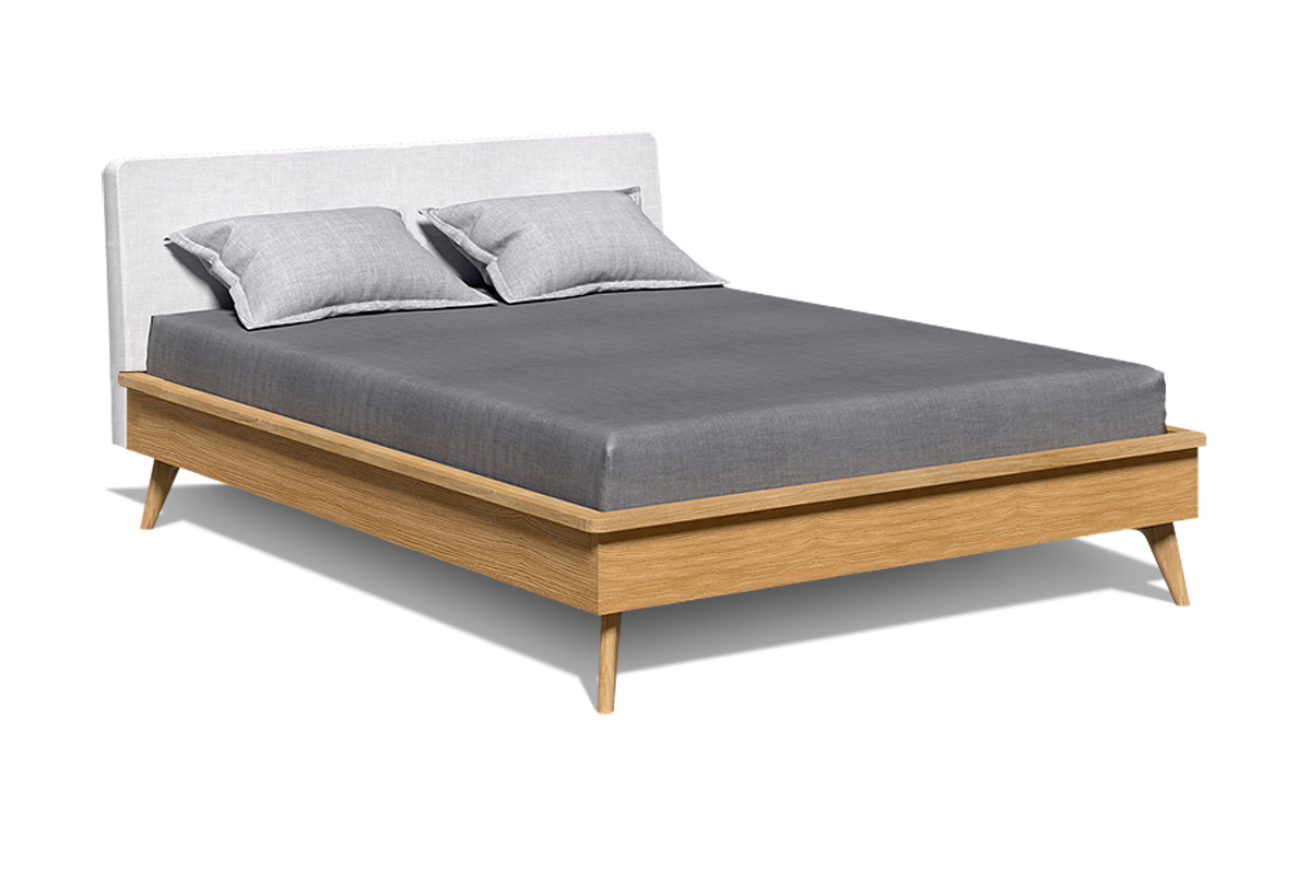

Кровать Белфан Elva 180, графит + бейц-масло, Бежевый;коричневый