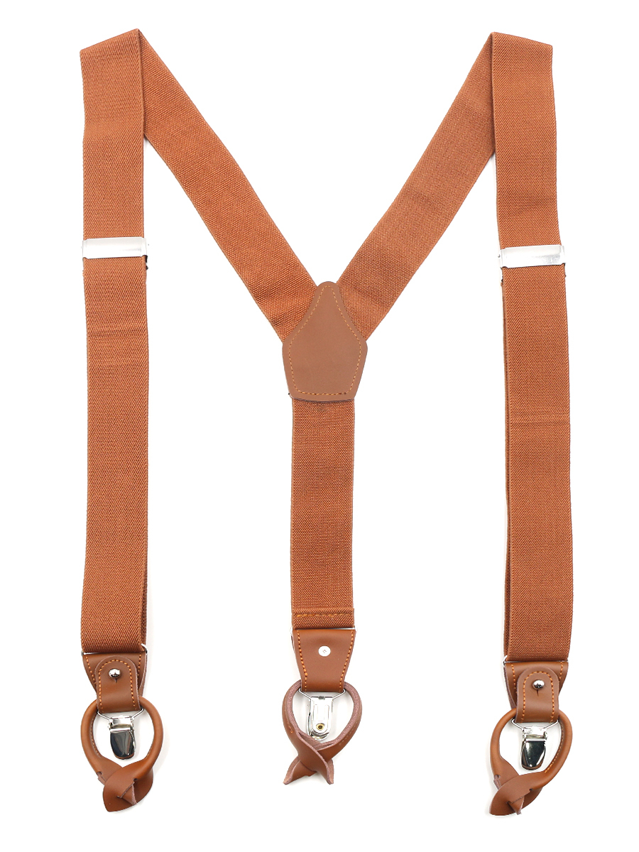 Подтяжки унисекс GENTLETEAM Suspenders-3 коричневые