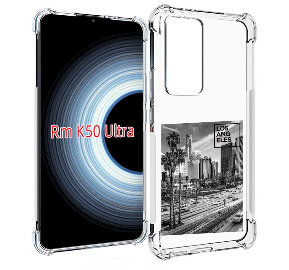 

Чехол MyPads черно белый лос анджелес для Xiaomi 12T / Redmi K50 Ultra, Прозрачный, Tocco